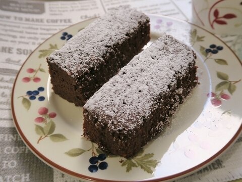 米粉 de 混ぜて焼くだけ♪チョコブラウニー